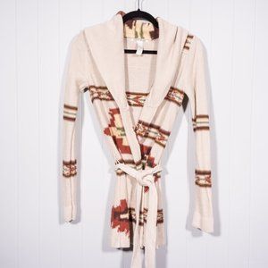 Lucky Brand Southwest belted cardigan Sz S